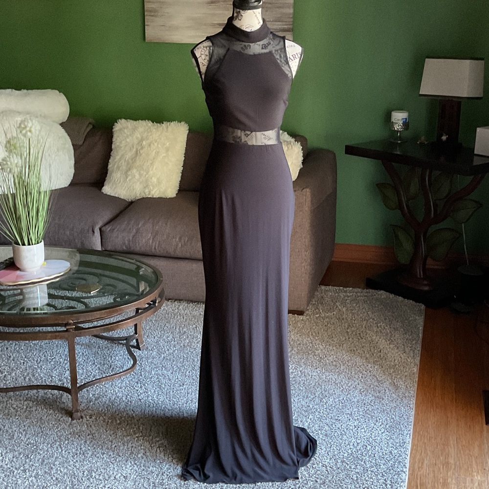 Chic Black Sleeveless Maxi Dress Sexy, Size XS